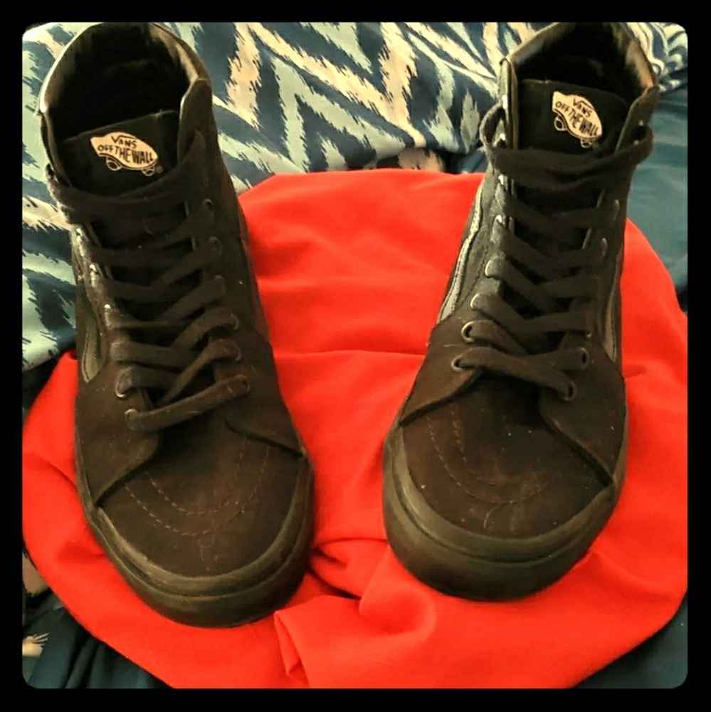 VANS black skateboard high top Sneakers